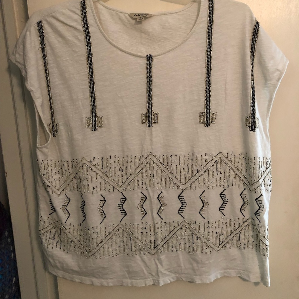 Lucky Brand Beaded Shirt